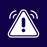 Alert icon with sound waves